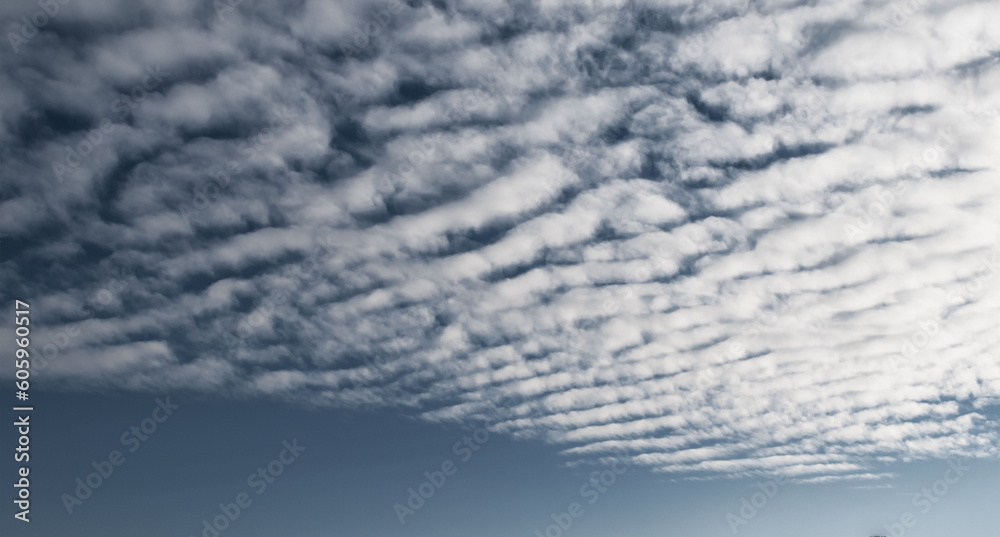 Rare clouds in the dark evening sky Rare clouds in the dark evening sky
