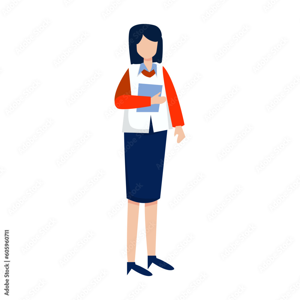 businesswoman with documents avatar character vector illustration design icon vector illustration design