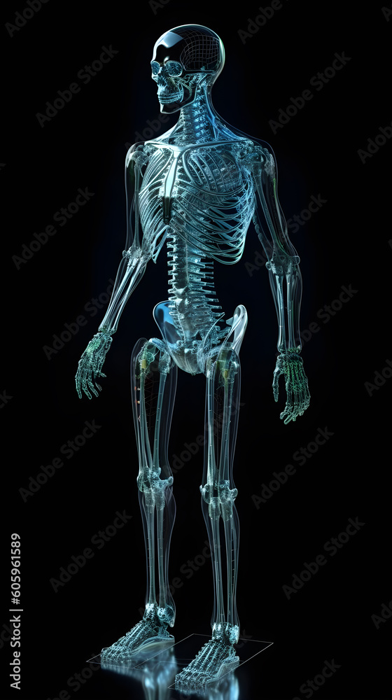 x-ray hologram of human skull arrangement ,generative ai x-ray hologram of human skull arrangement ,generative ai