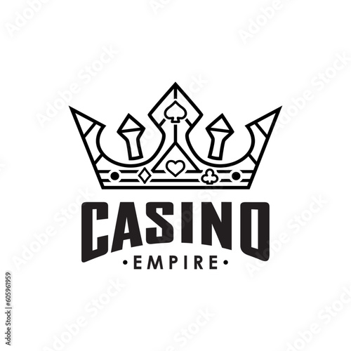 Photography Royal Crown Casino Logo Design, Royal Poker King Logo Design Inspiration