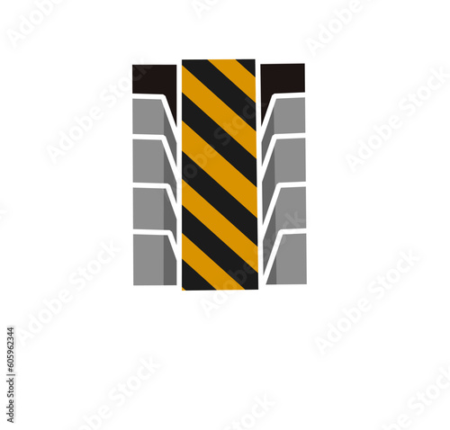Illustration graphic vector of Asphalt repair, roadwork, pavement logo design template