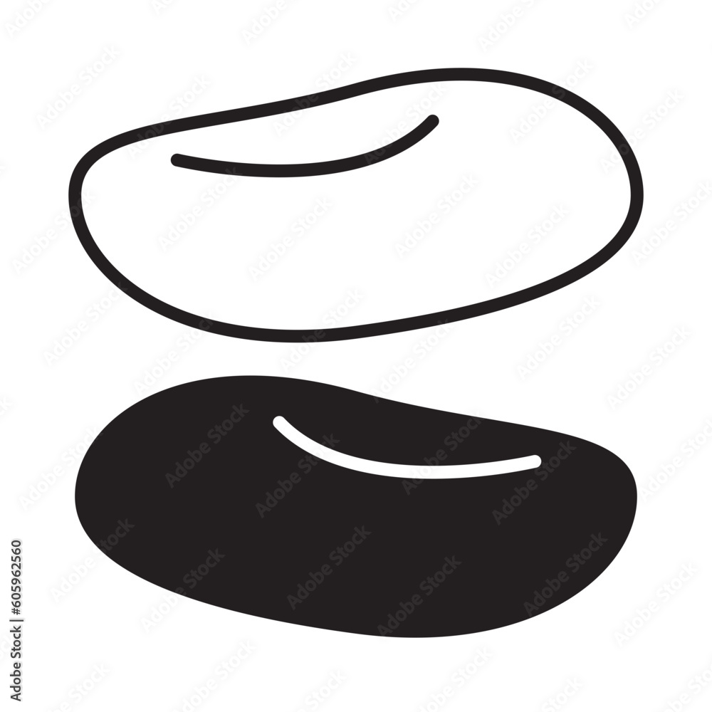 Solid Line SOY BEANS design vector icon design vector line icon svg Solid Line SOY BEANS design vector icon design vector line icon svg