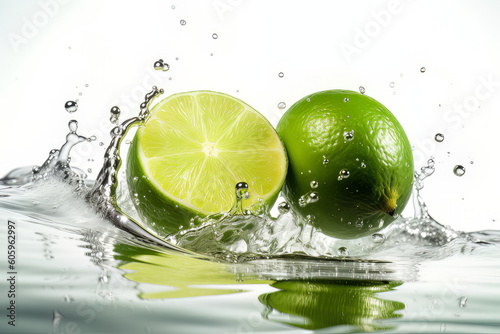 Lime Splashing in water