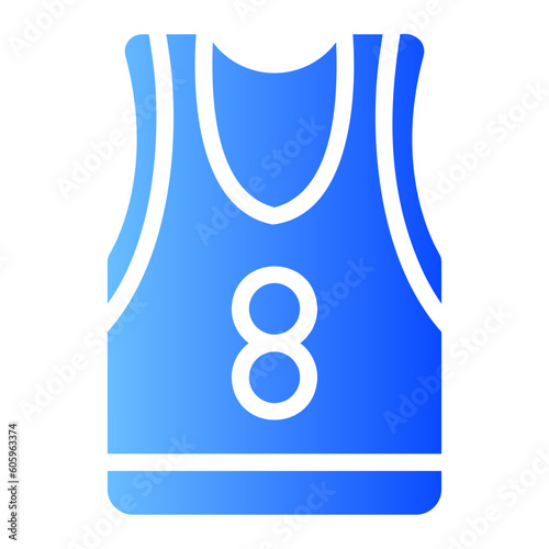 basketball jersey gradient icon