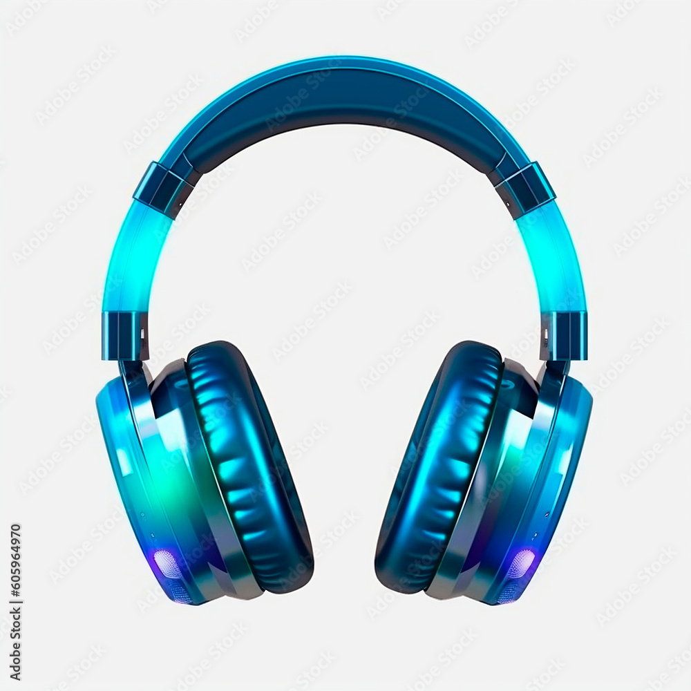 High quality headphones isolated on white background.
Blue shiny headphones. Accessories for gamers. Headphone product photo. Generative ai High quality headphones isolated on white background.
Blue shiny headphones. Accessories for gamers. Headphone product photo. Generative ai