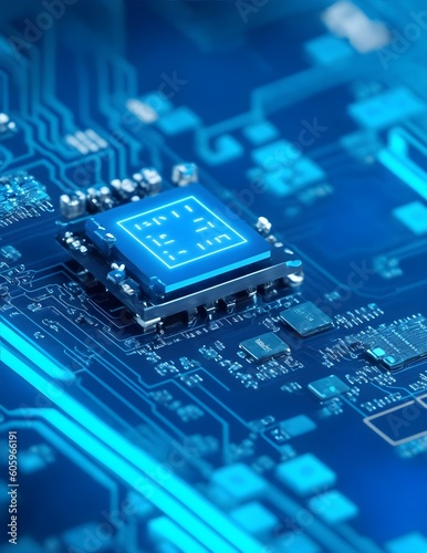 Electronic circuit boards. Generated AI