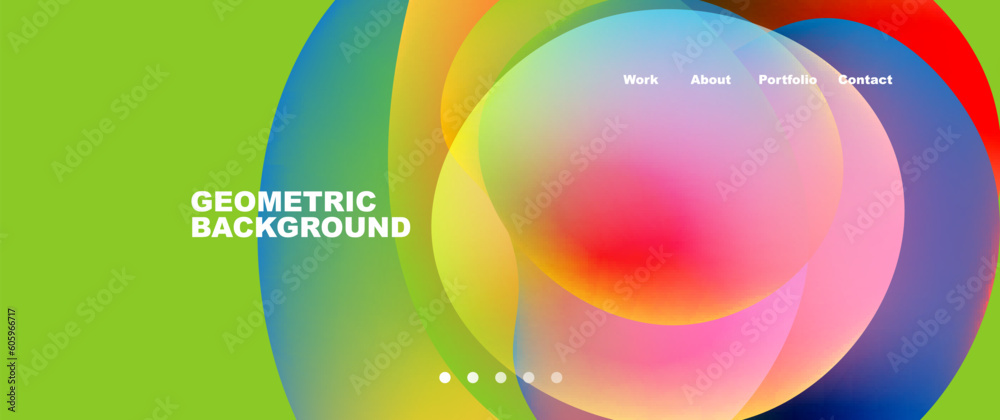 Fototapeta premium Fluid shapes vector abstract background