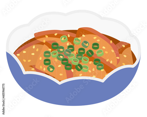 大分の郷土料理りゅうきゅうのイラスト
