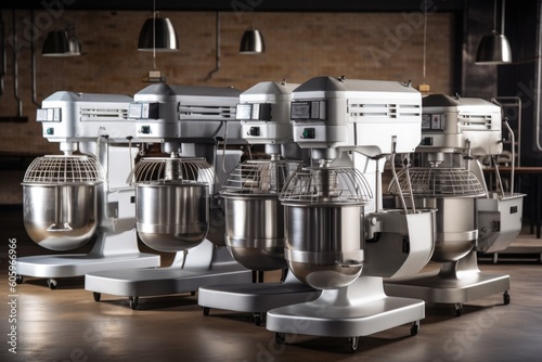 wide range of mixers and processors, each with its own unique design and purpose, created with generative ai