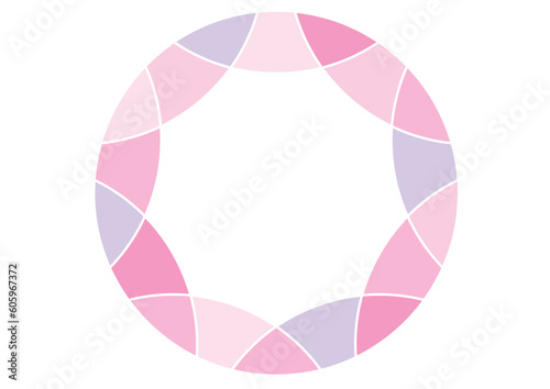 キラキラした模様の飾りのイラスト