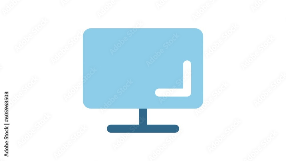 Computer, Web Interface animated icon on white background.
Computer, Web Interface animated icon on white background.