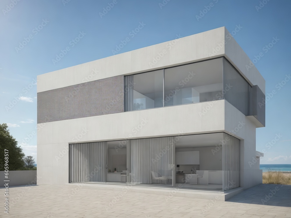 A picture of an future house volume ten created with generative ai, ki A picture of an future house volume ten created with generative ai, ki