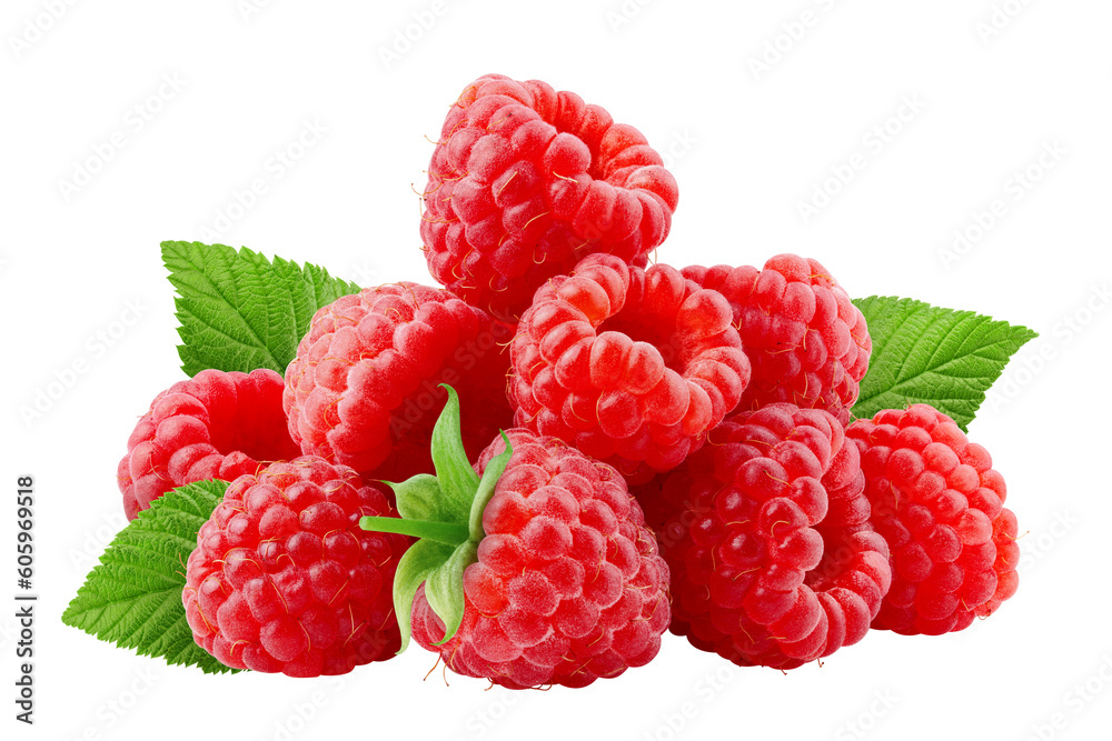Raspberry isolated on white background, full depth of field Raspberry isolated on white background, full depth of field