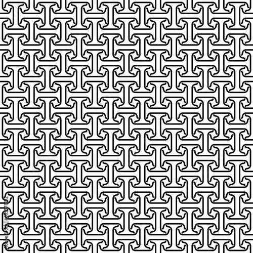 black and white seamless geometric pattern