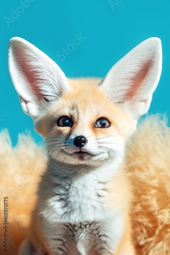 Fennec Fox in vibrant colors