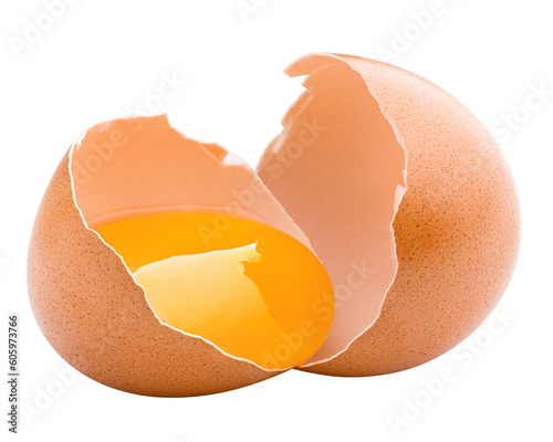 chicken egg, isolated on white background, full depth of field