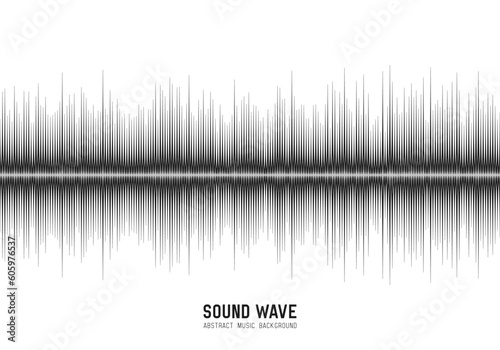 Abstract sound wave. Modern digital equalizer. Vector illustration.