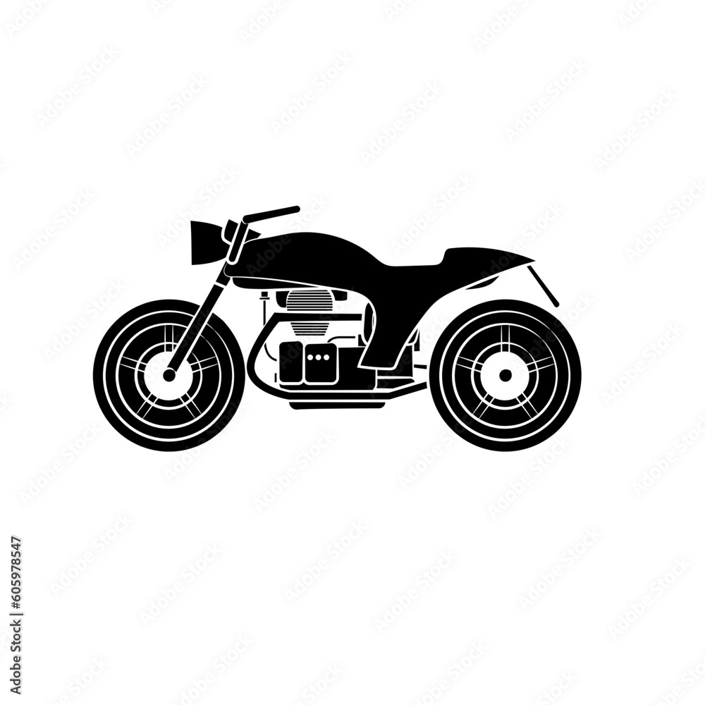 illustration of a motorcycle vector