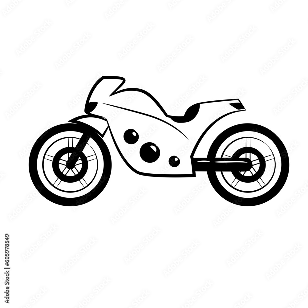 Fototapeta premium illustration of a motorcycle vector