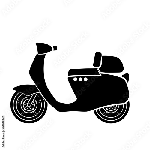motor scooter vector