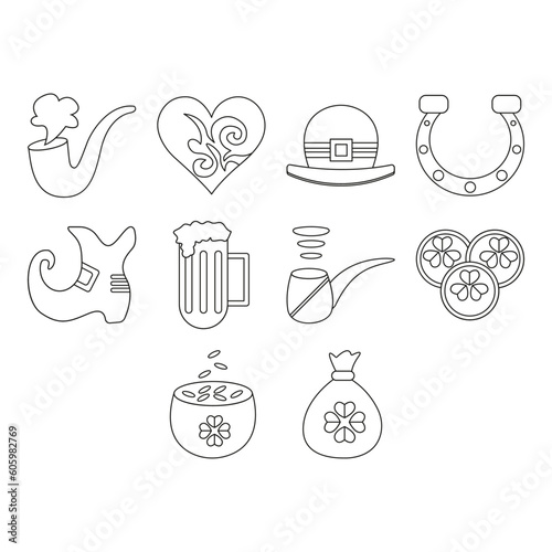 saint patrick day clip art set