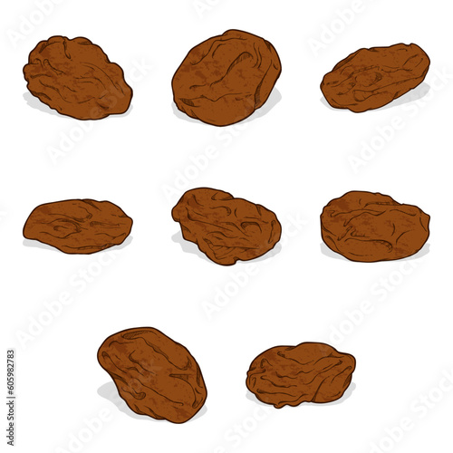 raisin clip art set