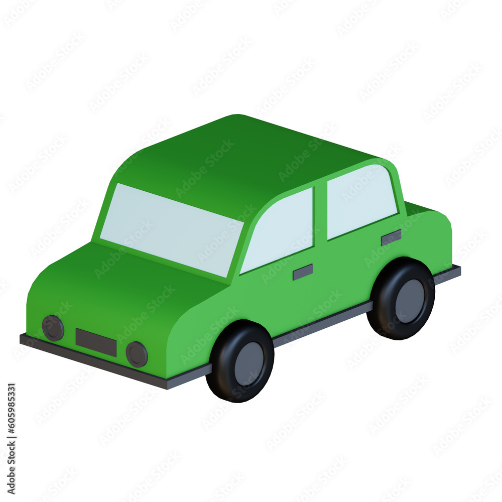 3d icon car isolated on transparent background 3d icon car isolated on transparent background