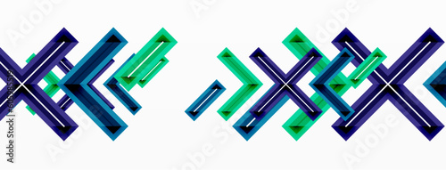 Cross line background minimal geometric template. Design for wallpaper, banner, background, landing page, wall art, invitation, prints, posters