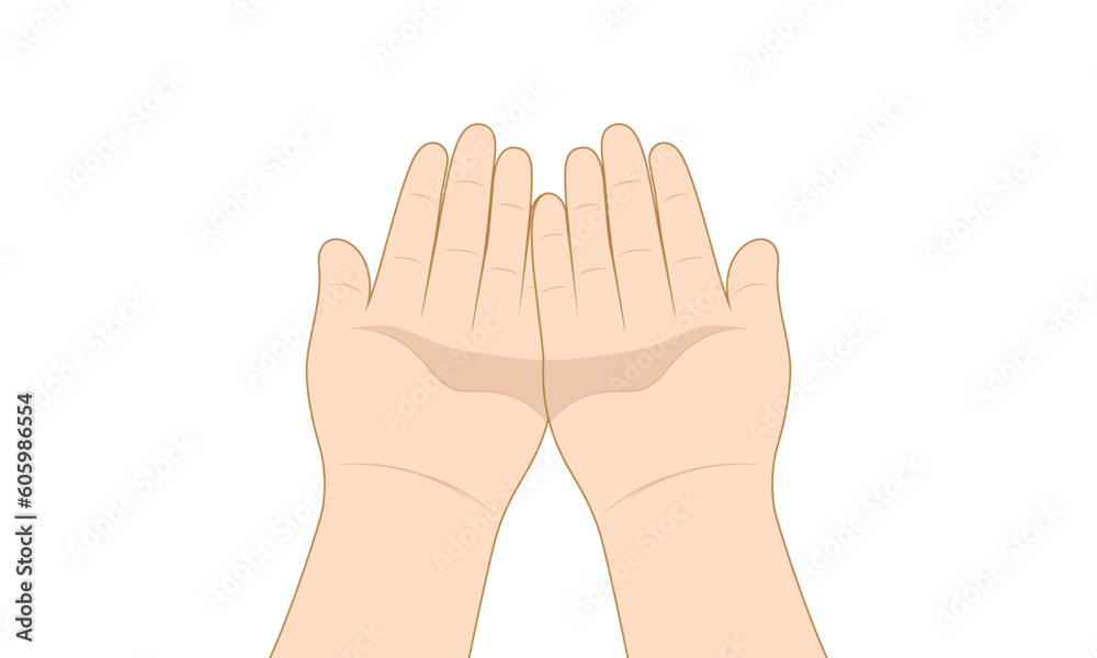 Vector illustration of a pair of hands Vector illustration of a pair of hands