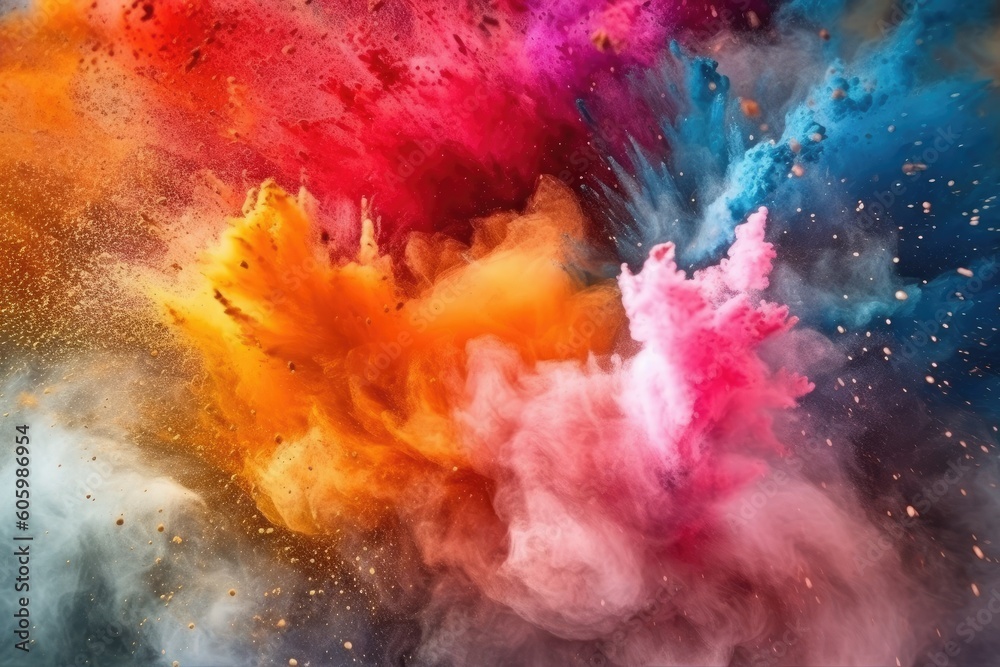 Color explosion background
