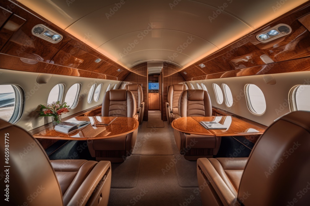interior of a private jet interior of a private jet