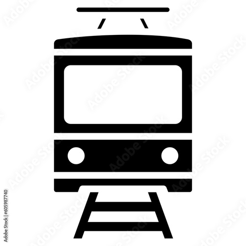 train, tram icon, public transportation, vector icons for web design, app, banner, flyer and digital marketing.