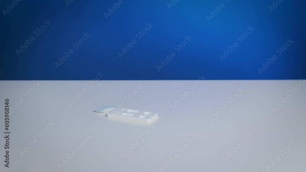 Immunological rapid test device with absorbent bag put out of sterile airtight foil package for home testing