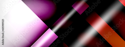 Light and shadow squares and lines abstract background