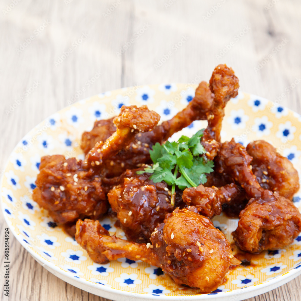 Buffalo wings, fried BBQ chicken Buffalo wings, fried BBQ chicken