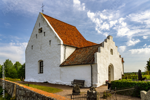 Sankt Ibbs medieval church from the 13th century is located on a hill above the fishing village Kyrkbacken on the Swedish Island Ven.