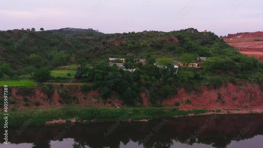 Aerial view of river in Bahria Town Aerial view of river in Bahria Town