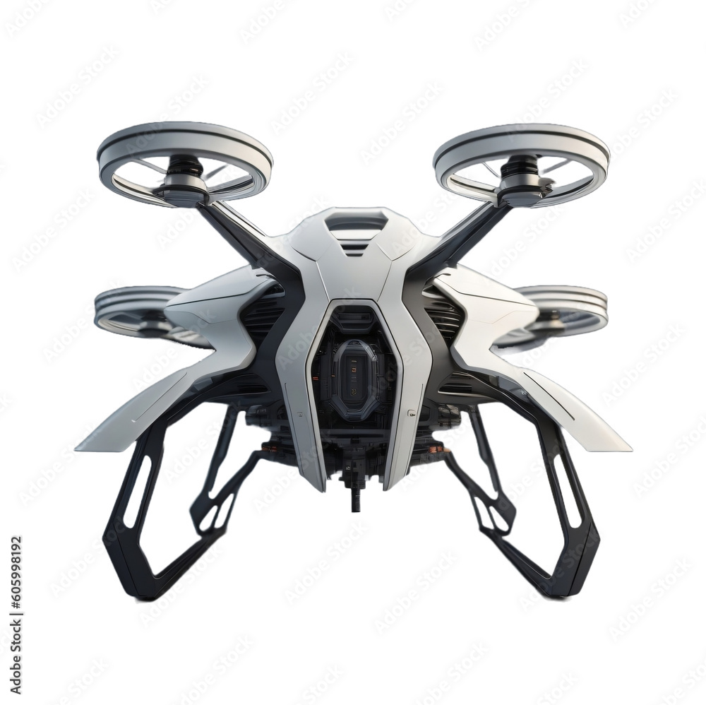 Futuristic camera drone, Advance drone, isolated, transparent background, no background. PNG. Generative AI. Futuristic camera drone, Advance drone, isolated, transparent background, no background. PNG. Generative AI.