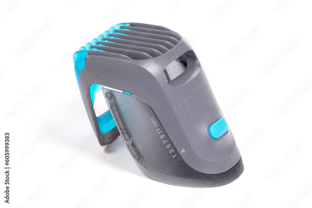 Part of an electric shaver isolated on white background Part of an electric shaver isolated on white background