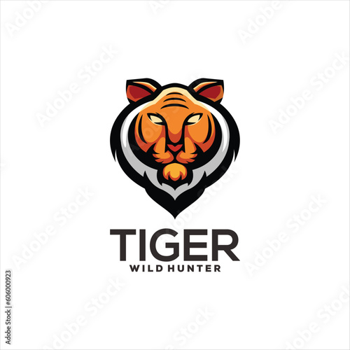 Fototapeta Naklejka Na Ścianę i Meble -  tiger esport logo design illustration