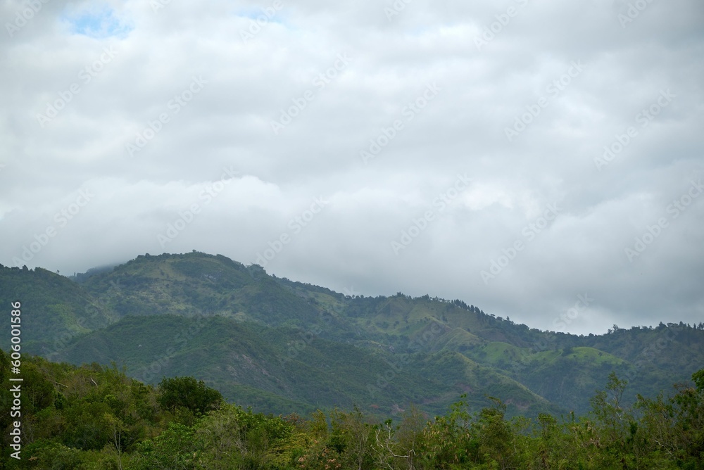 Beautiful landscape with mountains on a cloudy day Beautiful landscape with mountains on a cloudy day
