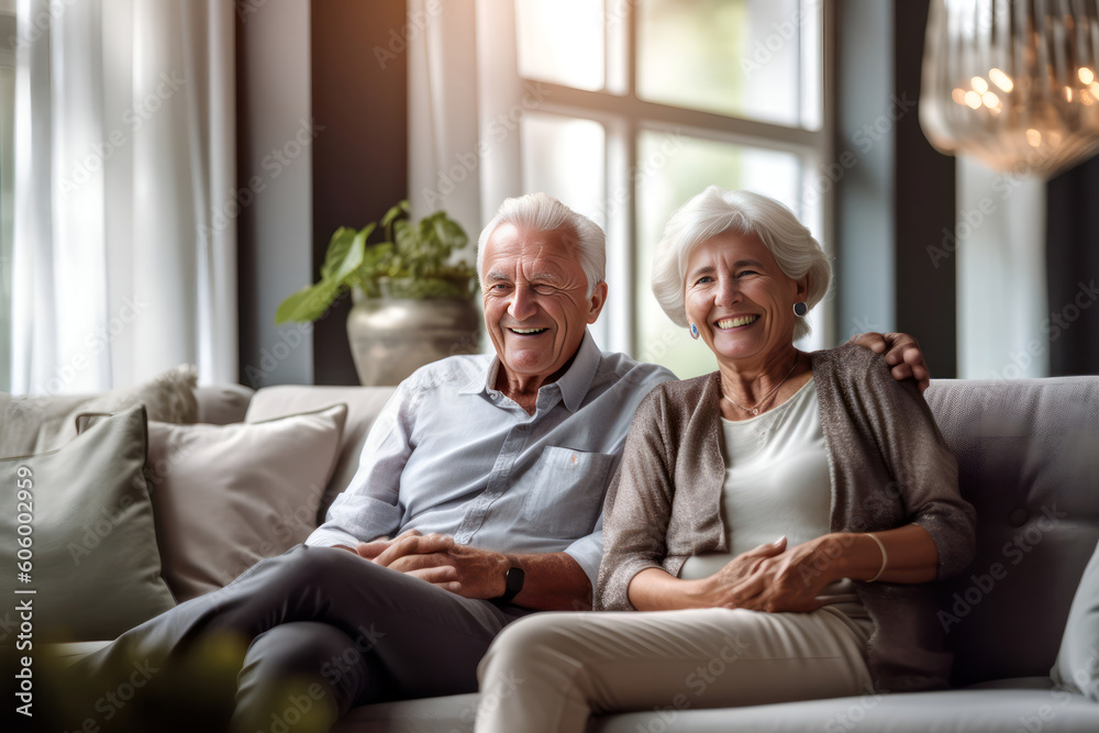 Portrait of an elderly husband and wife bonding with sincere affection.. Portrait of an elderly husband and wife bonding with sincere affection..