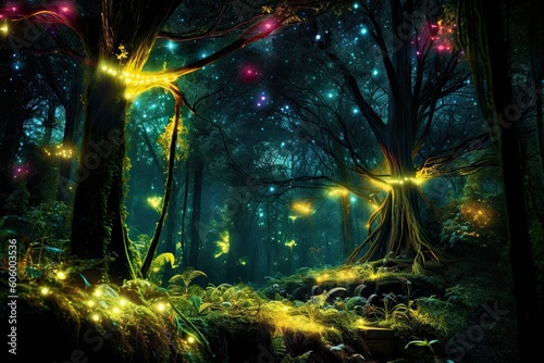 Where Magic Shines: Illuminating the Enigmatic Bioluminescent Forest
