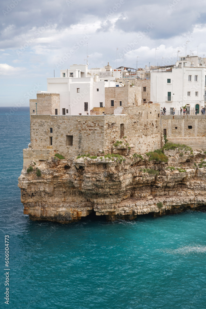 Polignano a Mare- beautiful town hanging on the cliffs, Apulia, Italy