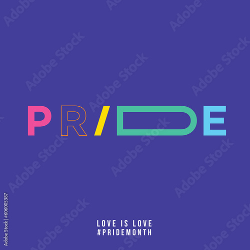 Pride month celebrates icon signage vector