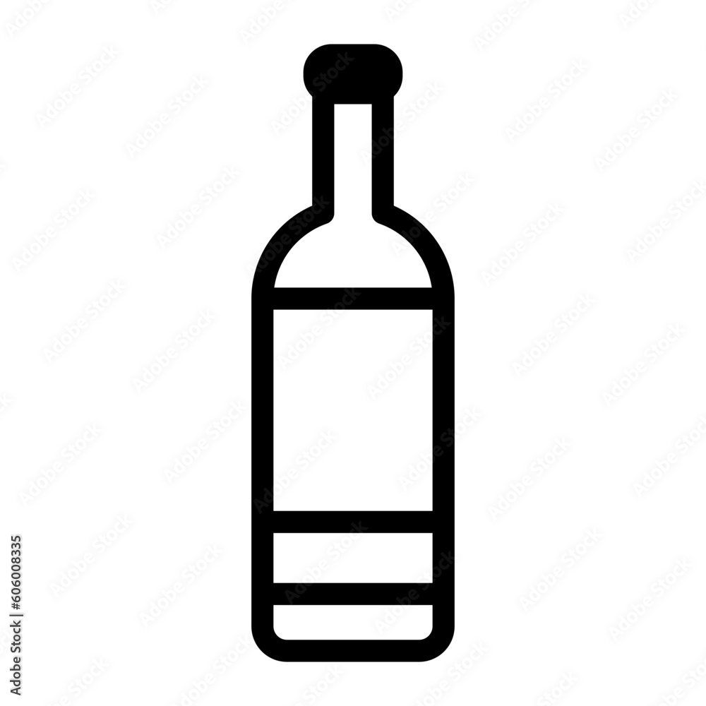 wine bottle line icon wine bottle line icon