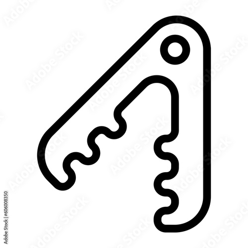 tongs line icon