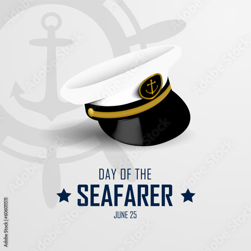 Day of the Seafarer June 25 Background Vector Illustration