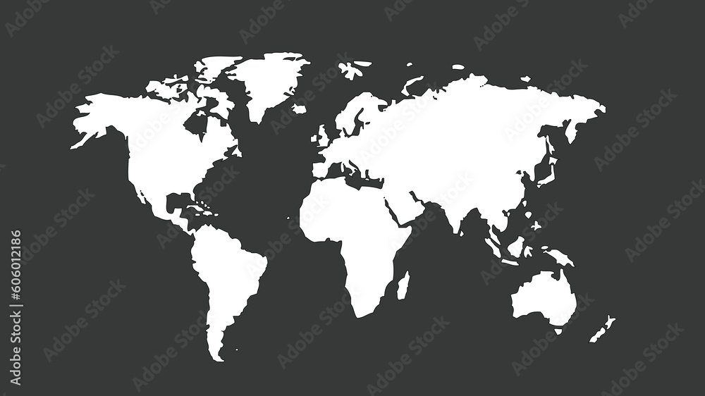 world map silhouette, Word Map vector