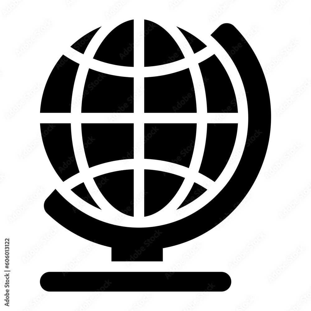 globe glyph icon globe glyph icon